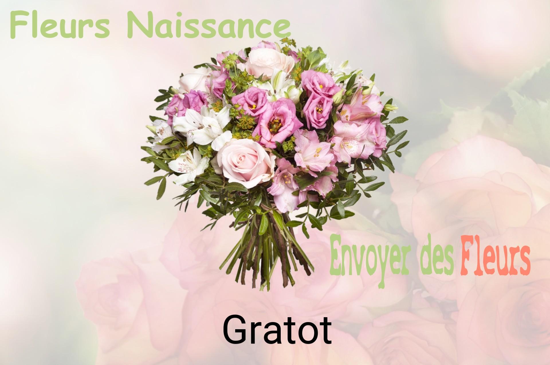 Bouquet de fleurs de naissance livré à Gratot